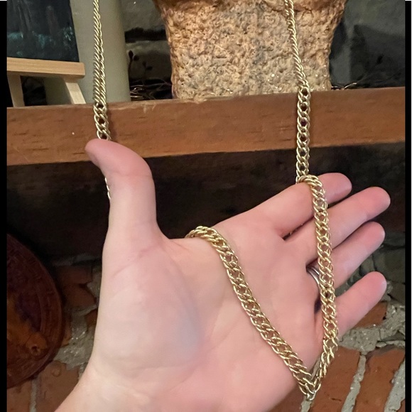 Signed MONET Gold Tone 55” Chain Necklace -Double or Triple for different looks! - Picture 11 of 17